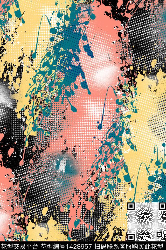 抽象男装家居服户外传统印花华亿平台下载（图片编号: 1428957） - 瓦栏（Walan）