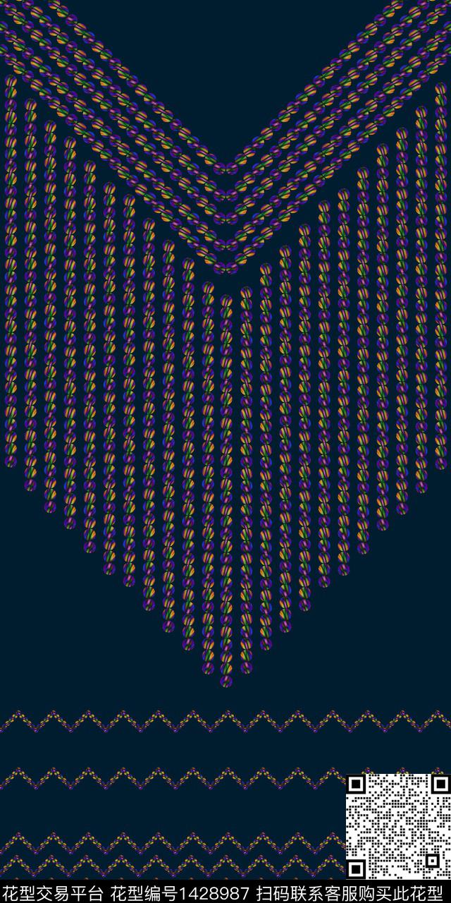 数码定位花抽象洋阳--定位数码印花华亿平台下载（图片编号: 1428987） - 瓦栏（Walan）
