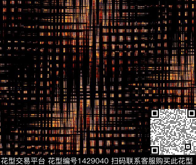 几何科技感花卉破碎数码印花华亿平台下载（图片编号: 1429040） - 瓦栏（Walan）