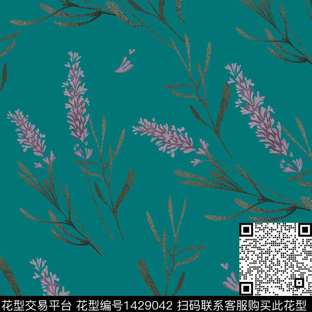 复古花卉大牌风传统印花华亿平台下载（图片编号: 1429042） - 瓦栏（Walan）