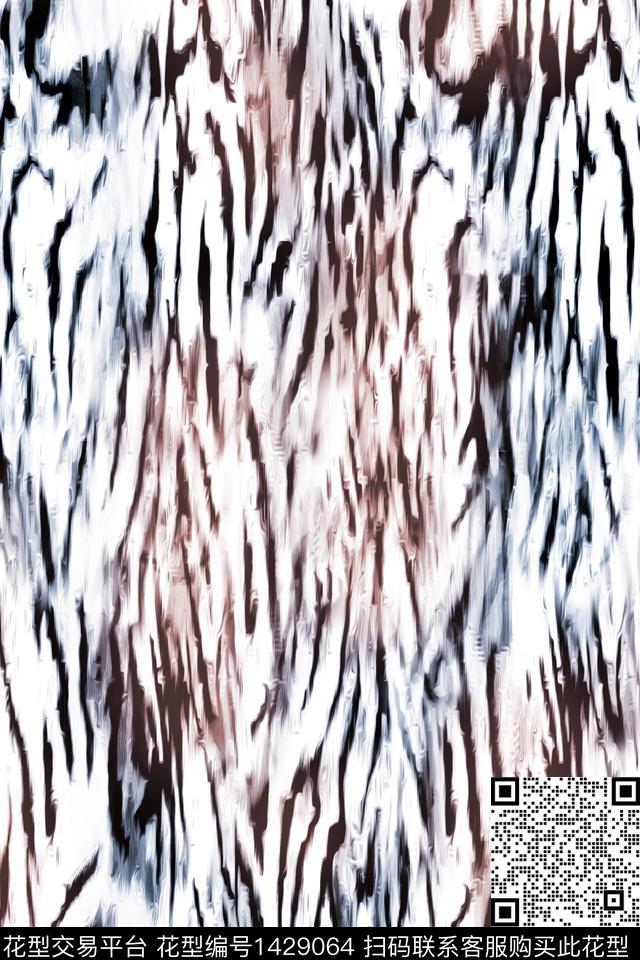 斑马纹肌理豹纹数码印花华亿平台下载（图片编号: 1429064） - 瓦栏（Walan）