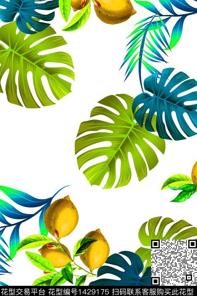 数码华亿平台水果满版散花数码印花华亿平台下载（图片编号: 1429175） - 瓦栏（Walan）