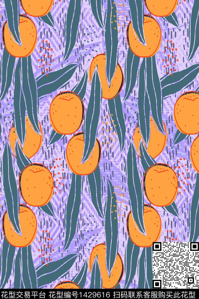 几何女装花卉数码印花华亿平台下载（图片编号: 1429616） - 瓦栏（Walan）