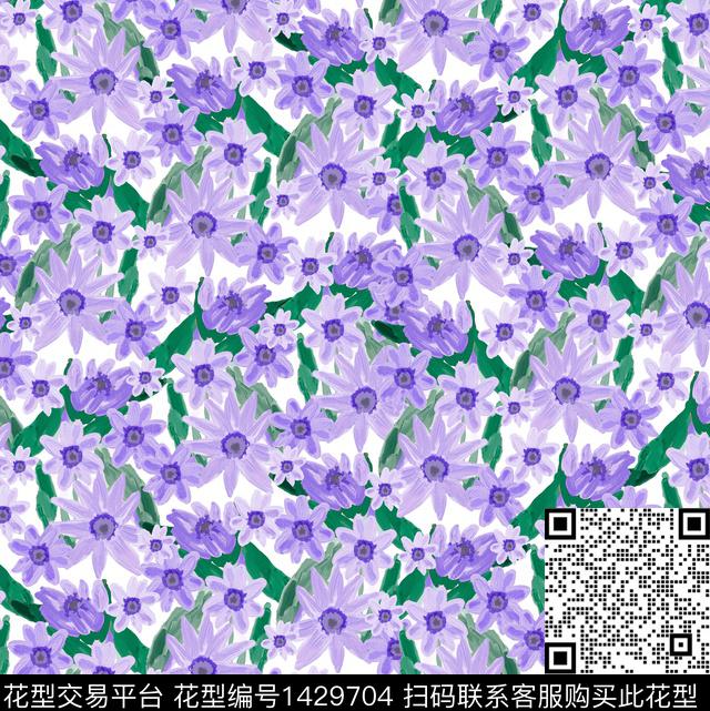 小清新小碎花日韩系数码印花华亿平台下载（图片编号: 1429704） - 瓦栏（Walan）