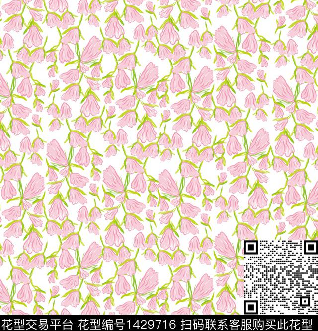 小清新小碎花日韩系数码印花华亿平台下载（图片编号: 1429716） - 瓦栏（Walan）