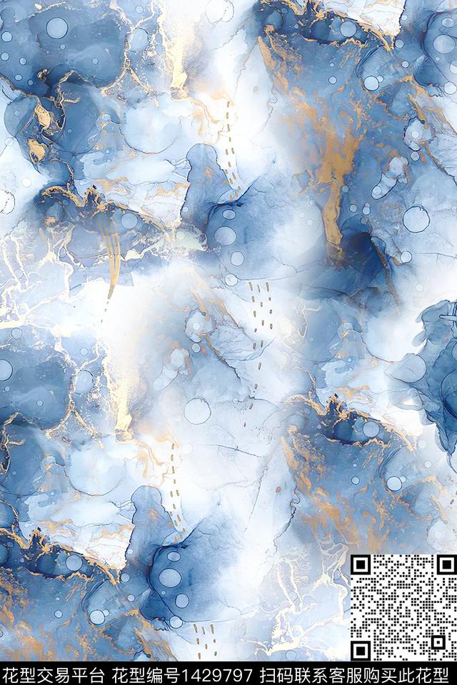 炫彩肌理水彩数码印花华亿平台下载（图片编号: 1429797） - 瓦栏（Walan）