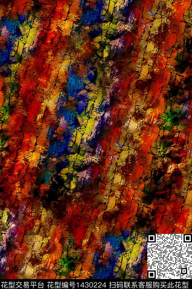 复古香云纱抽象数码印花华亿平台下载（图片编号: 1430224） - 瓦栏（Walan）