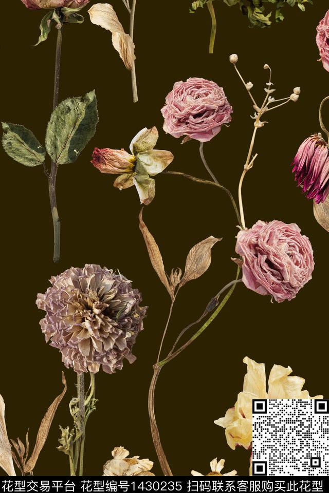 花卉印花小碎花数码印花华亿平台下载（图片编号: 1430235） - 瓦栏（Walan）