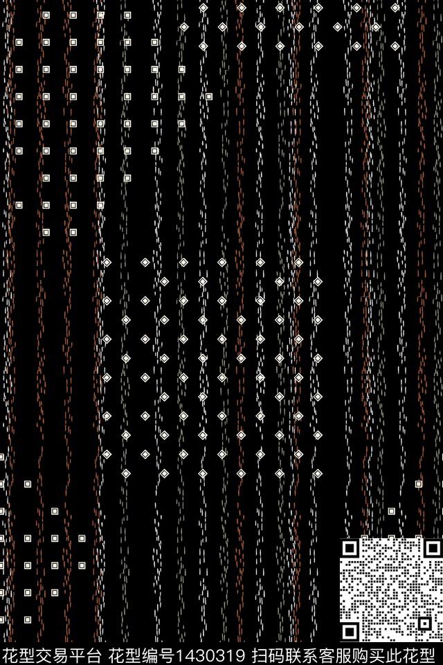 几何民族风大牌风数码印花华亿平台下载（图片编号: 1430319） - 瓦栏（Walan）