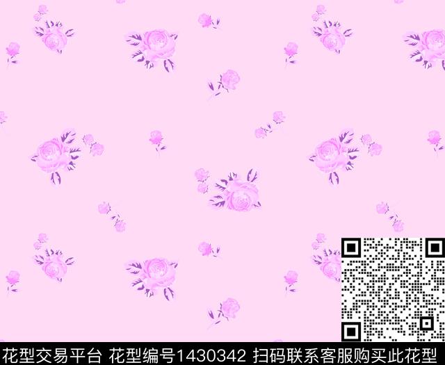 提花华亿平台花卉小碎花数码印花华亿平台下载（图片编号: 1430342） - 瓦栏（Walan）