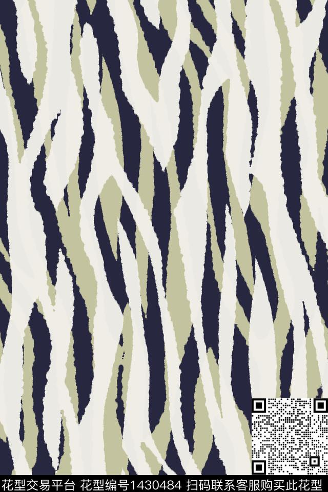 斑马纹男装动物纹传统印花华亿平台下载（图片编号: 1430484） - 瓦栏（Walan）
