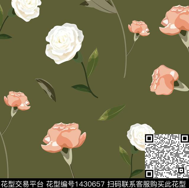 复古花卉潮牌传统印花华亿平台下载（图片编号: 1430657） - 瓦栏（Walan）