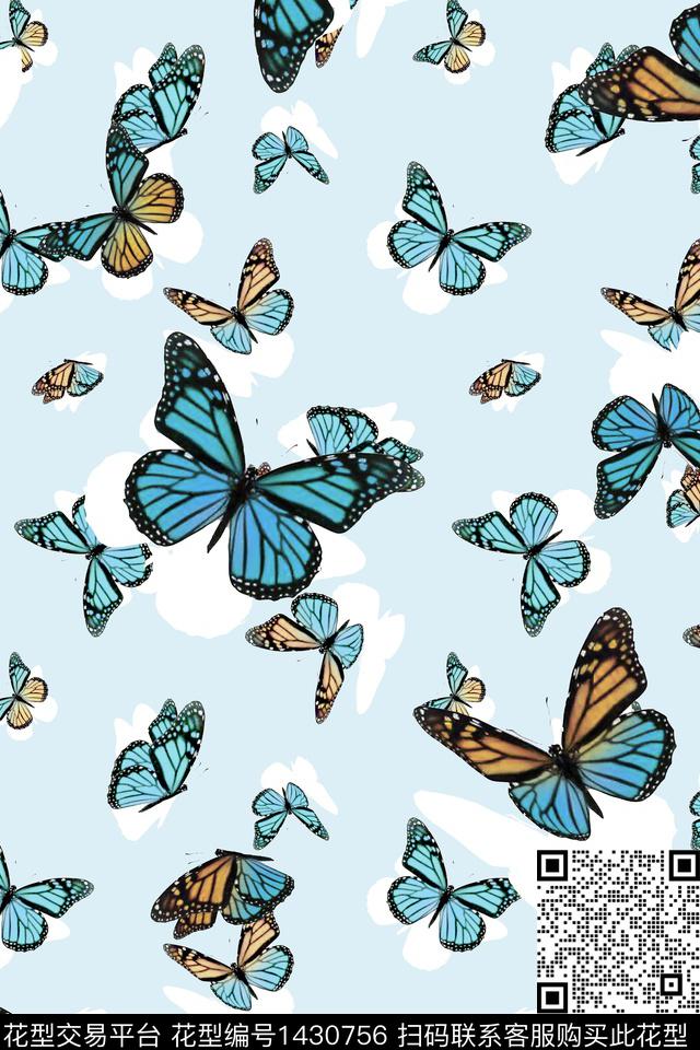 动物大牌风小清新数码印花华亿平台下载（图片编号: 1430756） - 瓦栏（Walan）