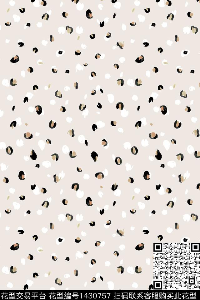 豹纹动物纹大牌风数码印花华亿平台下载（图片编号: 1430757） - 瓦栏（Walan）