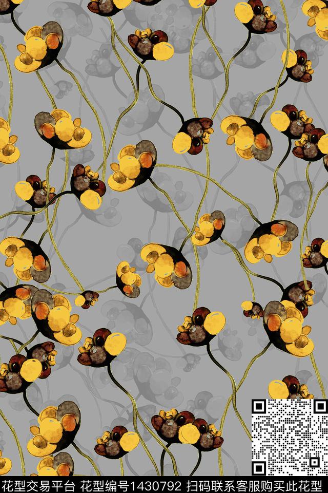 几何烂花华亿平台简约数码印花华亿平台下载（图片编号: 1430792） - 瓦栏（Walan）