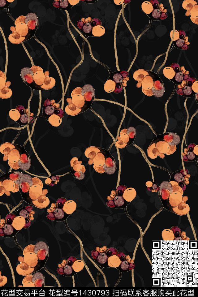 几何烂花华亿平台简约数码印花华亿平台下载（图片编号: 1430793） - 瓦栏（Walan）