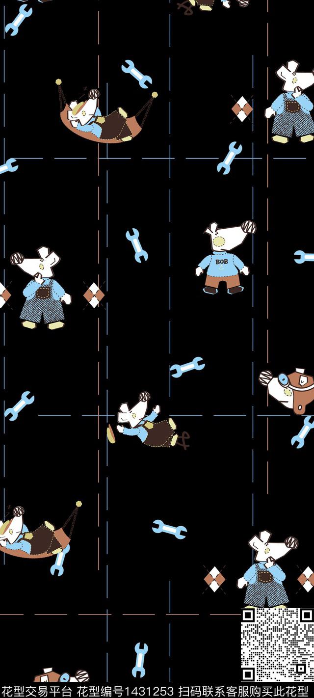 童装动物卡通传统印花华亿平台下载（图片编号: 1431253） - 瓦栏（Walan）