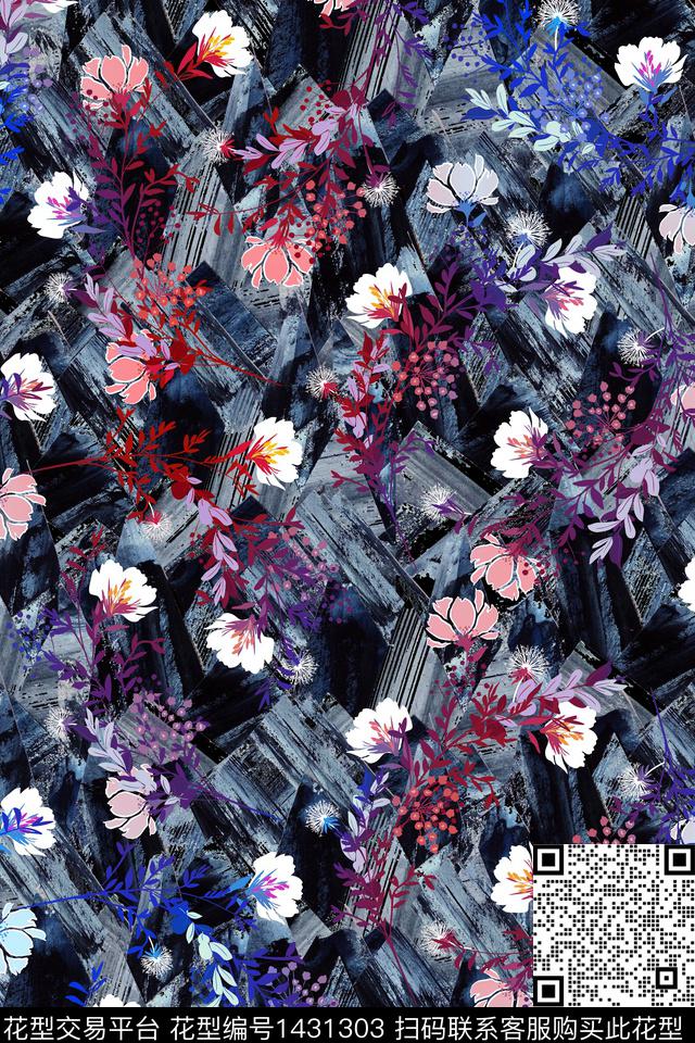 女装花卉中老年数码印花华亿平台下载（图片编号: 1431303） - 瓦栏（Walan）