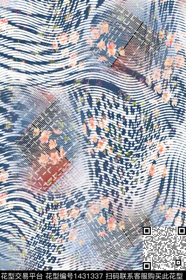 斑马纹豹纹动物纹数码印花华亿平台下载（图片编号: 1431337） - 瓦栏（Walan）