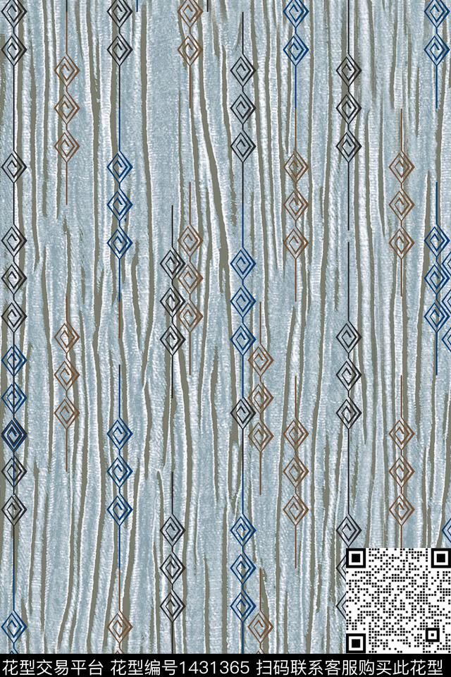 几何底纹男装数码印花华亿平台下载（图片编号: 1431365） - 瓦栏（Walan）