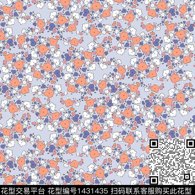 小清新小碎花2022数码印花华亿平台下载（图片编号: 1431435） - 瓦栏（Walan）