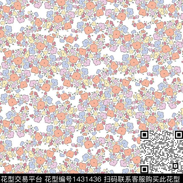 小清新小碎花2022数码印花华亿平台下载（图片编号: 1431436） - 瓦栏（Walan）