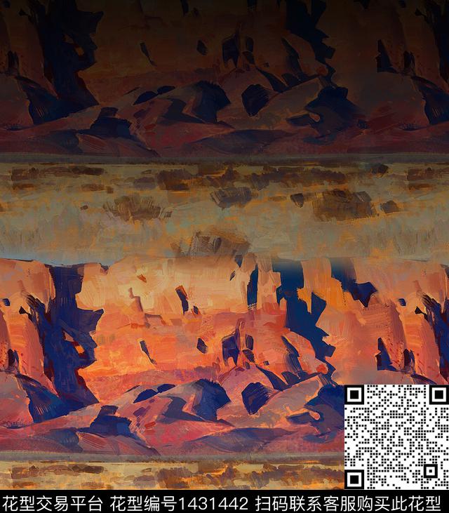 定位花男装大牌风数码印花华亿平台下载（图片编号: 1431442） - 瓦栏（Walan）