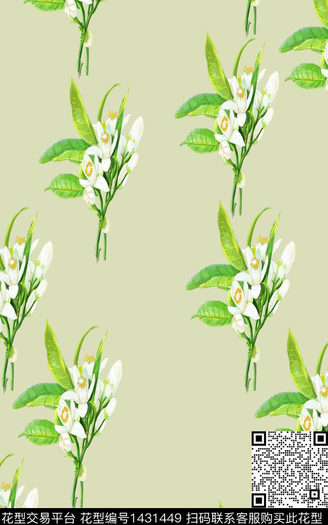 连衣裙时尚花卉传统印花华亿平台下载（图片编号: 1431449） - 瓦栏（Walan）