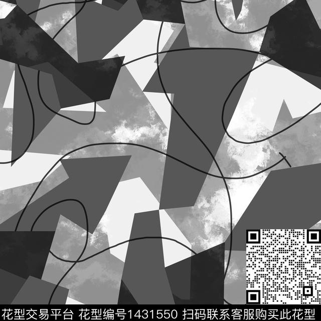 几何男装大牌风传统印花华亿平台下载（图片编号: 1431550） - 瓦栏（Walan）