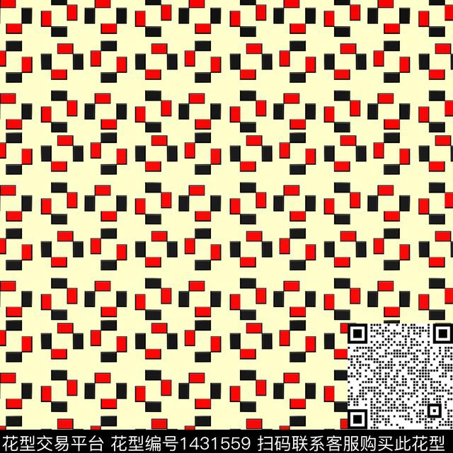 几何大牌风小清新传统印花华亿平台下载（图片编号: 1431559） - 瓦栏（Walan）