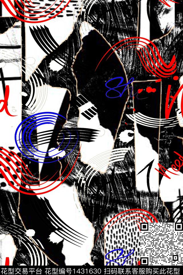 几何男装大牌风传统印花华亿平台下载（图片编号: 1431630） - 瓦栏（Walan）