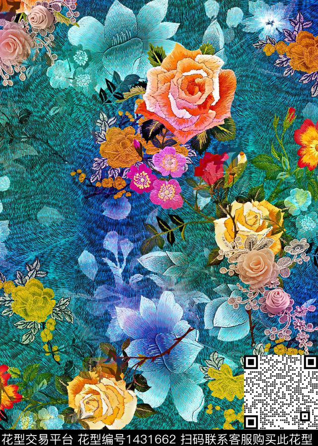 香云纱中老年中国风数码印花华亿平台下载（图片编号: 1431662） - 瓦栏（Walan）