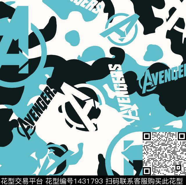 字母迷彩冲锋衣传统印花华亿平台下载（图片编号: 1431793） - 瓦栏（Walan）