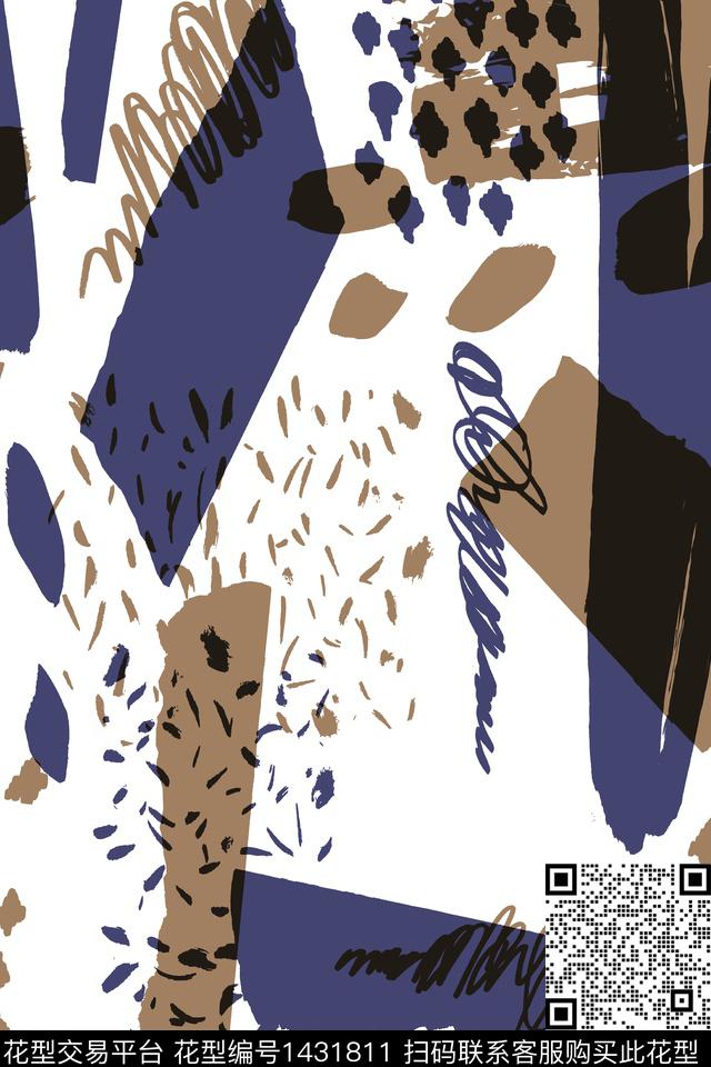 几何抽象配饰传统印花华亿平台下载（图片编号: 1431811） - 瓦栏（Walan）