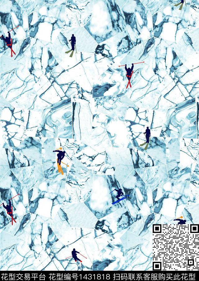 女装定位花几何男装数码印花华亿平台下载（图片编号: 1431818） - 瓦栏（Walan）