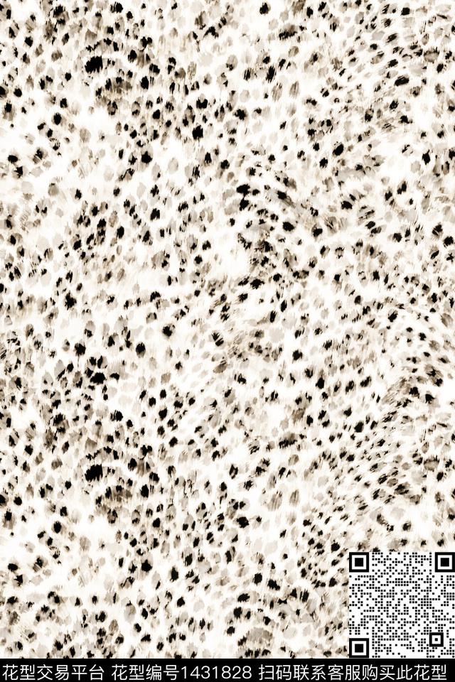 豹纹动物纹大牌风数码印花华亿平台下载（图片编号: 1431828） - 瓦栏（Walan）