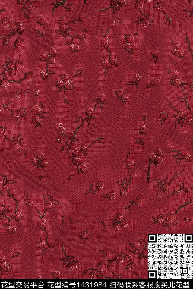 女装花卉小碎花数码印花华亿平台下载（图片编号: 1431984） - 瓦栏（Walan）