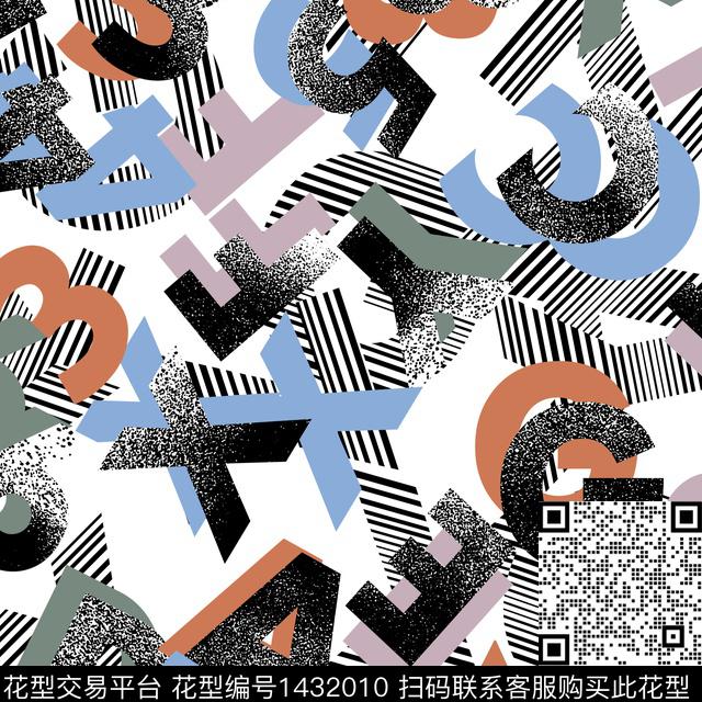 涂鸦卡通人物肌理数码印花华亿平台下载（图片编号: 1432010） - 瓦栏（Walan）