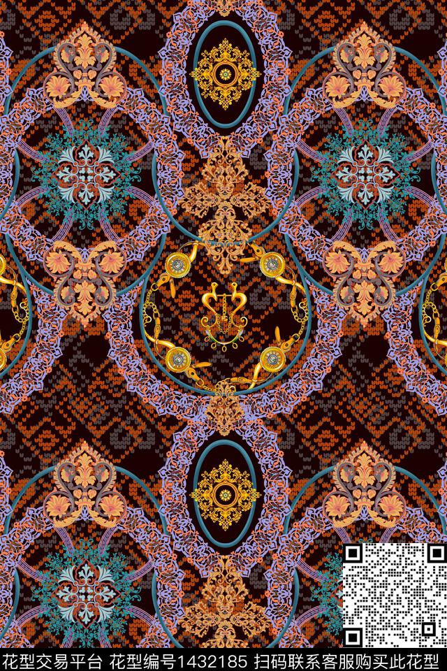 女装民族风中老年数码印花华亿平台下载（图片编号: 1432185） - 瓦栏（Walan）