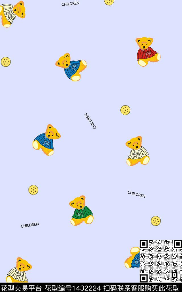 可爱卡通小童传统印花华亿平台下载（图片编号: 1432224） - 瓦栏（Walan）