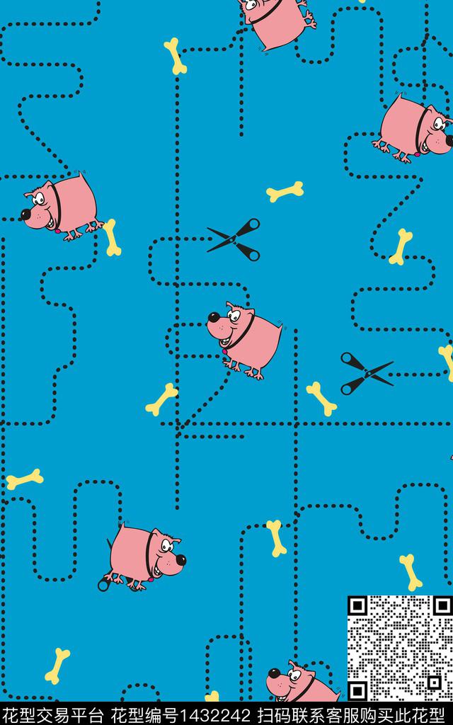 可爱卡通小童传统印花华亿平台下载（图片编号: 1432242） - 瓦栏（Walan）