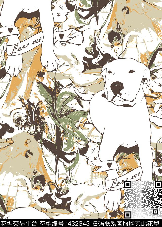 字母潮牌大牌风传统印花华亿平台下载（图片编号: 1432343） - 瓦栏（Walan）