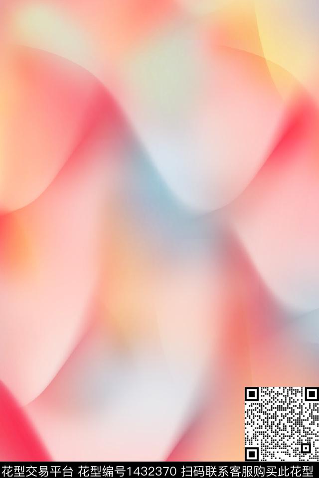 肌理抽象花卉扎染华亿平台数码印花华亿平台下载（图片编号: 1432370） - 瓦栏（Walan）