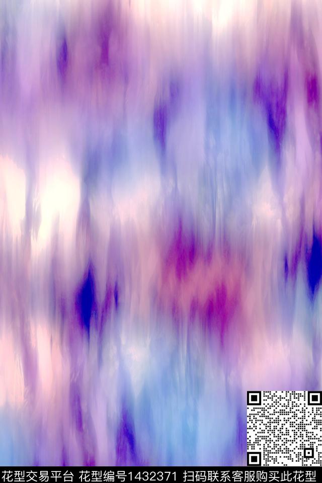 肌理抽象花卉扎染华亿平台数码印花华亿平台下载（图片编号: 1432371） - 瓦栏（Walan）