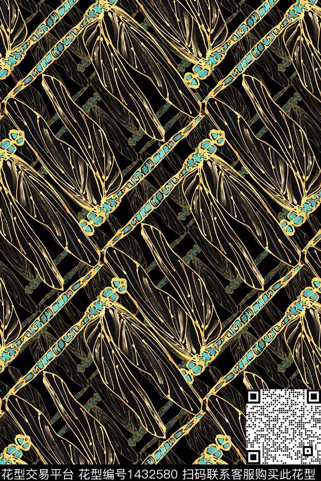 几何香云纱大牌风数码印花华亿平台下载（图片编号: 1432580） - 瓦栏（Walan）