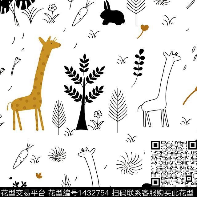 丝巾定位花线条画衬衫传统印花华亿平台下载（图片编号: 1432754） - 瓦栏（Walan）