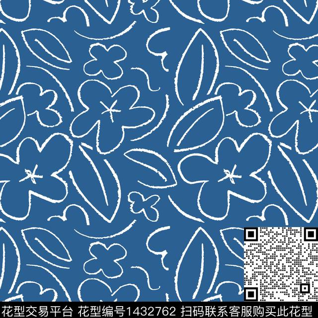 定位花花卉小碎花传统印花华亿平台下载（图片编号: 1432762） - 瓦栏（Walan）