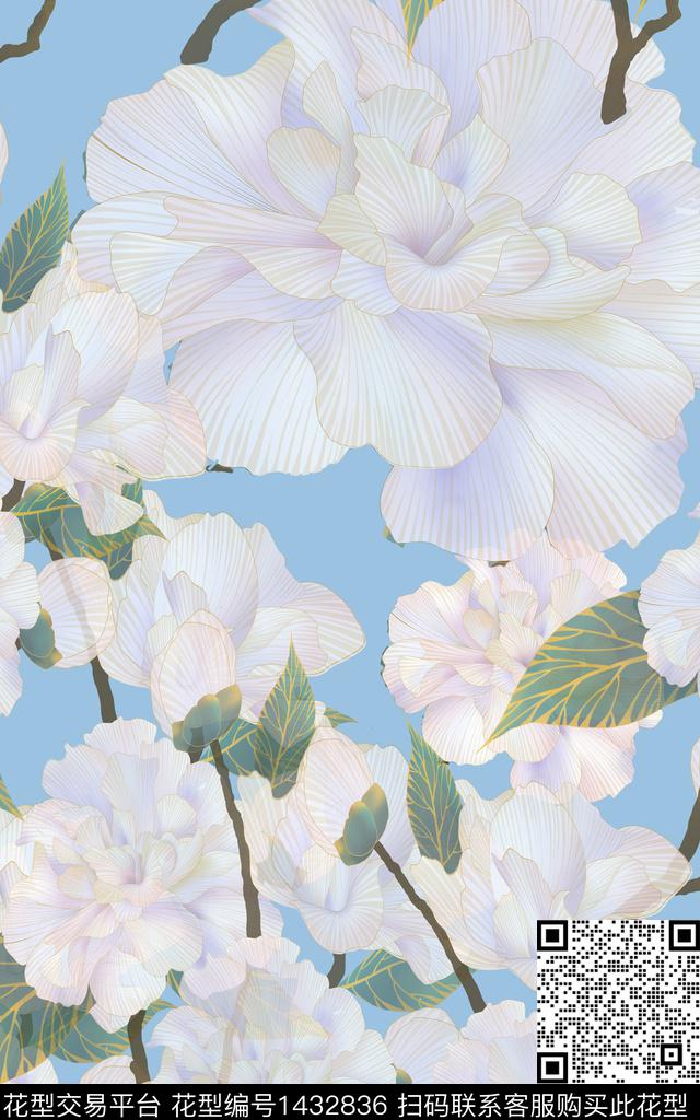 定位花几何扎染华亿平台传统印花华亿平台下载（图片编号: 1432836） - 瓦栏（Walan）