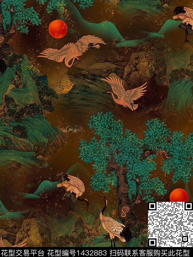 女装香云纱中老年数码印花华亿平台下载（图片编号: 1432883） - 瓦栏（Walan）