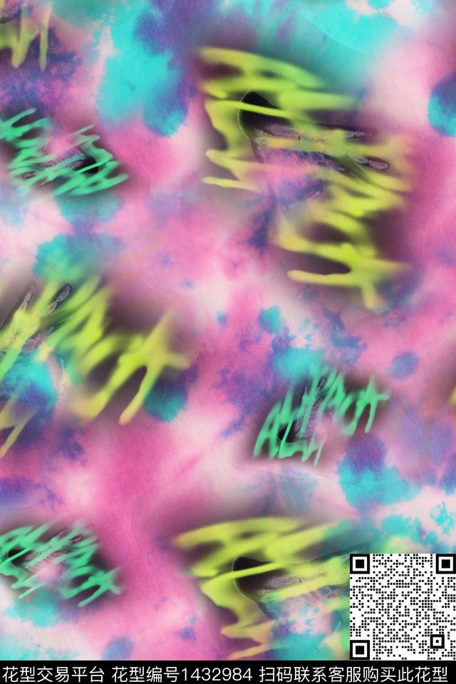 几何肌理科技数码印花华亿平台下载（图片编号: 1432984） - 瓦栏（Walan）